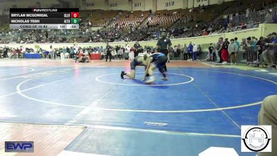 100 lbs Consi Of 16 #2 - Brylan Mcgonigal, Cleveland vs Nicholas Tesh, Altus JH