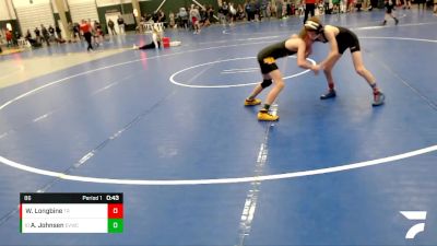 86 lbs Cons. Round 3 - Abe Johnsen, Elkhorn Valley Wrestling Club vs William Longbine, The Royal