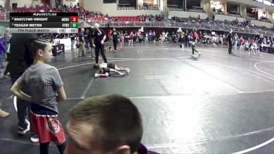 49-50 lbs 7th Place Match - Shaylynn Wright, Midwest Destroyers Wrestling Club vs Teagan Meyen, Ogallala Youth Wrestling Club