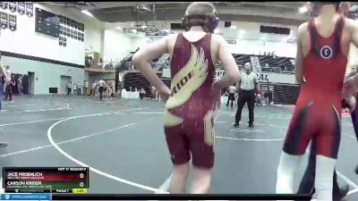 77 lbs Cons. Round 3 - Jace Froehlich, Tell City Wrestling Club vs Carson Krider, Columbia City Wrestling Club