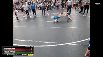 58 lbs Semifinal - Nolan Range, Carolina Reapers vs Myron Hayre, Cane Bay Cobras