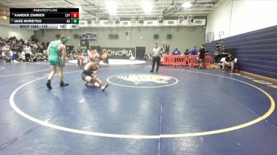 175 lbs Cons. Round 2 - Xander Zimmer, Cypress vs Jake Noreyko, Aliso Niguel