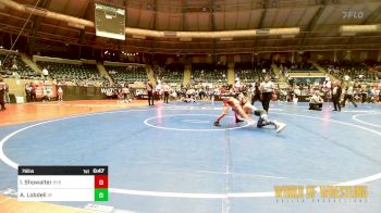 76 lbs Consi Of 16 #2 - Isaac Showalter, Backyard Brawlers vs Alex Lobdell, 3F Wrestling