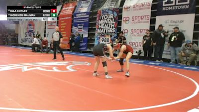 110 Class 1 lbs Cons. Round 3 - Ella Conley, Ft. Zumwalt South vs McKenzie Bauman, Maysville