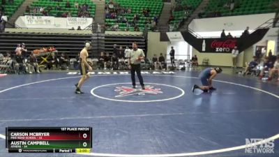 152 lbs Finals (2 Team) - Carson Mcbryer, Pike Road School vs Austin Campbell, Athens