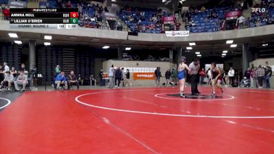95 lbs Champ. Round 3 - Lillian O`Brien, Bloom vs Annika Hull, Unattached
