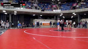 95 lbs Champ. Round 3 - Lillian O`Brien, Bloom vs Annika Hull, Unattached