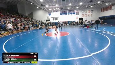 132 lbs Champ. Round 2 - Lance Johnson, Natrona County vs Zaden Seibel, Laramie