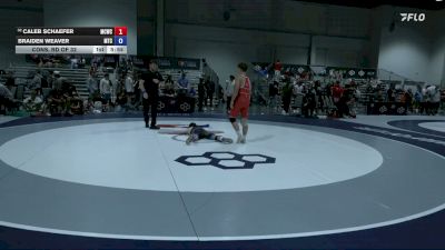 61 kg Cons. Rd Of 32 - Caleb Schaefer, Maurer Coughlin Wrestling Club vs Braiden Weaver, M2 Training Center