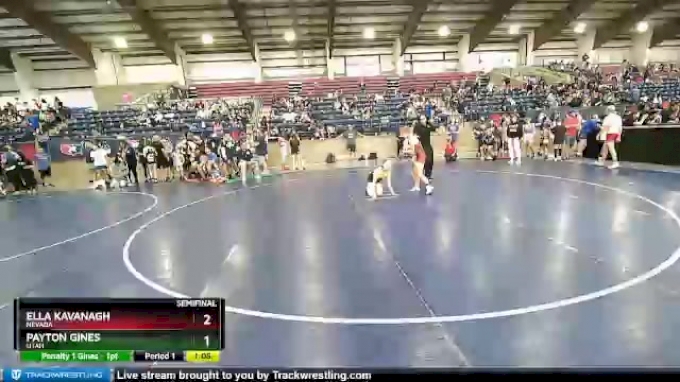 96 lbs Semifinal - Ella Kavanagh, Nevada vs Payton Gines, Utah