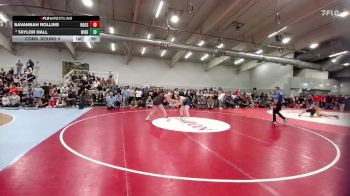 170 lbs Cons. Round 5 - Taylor Hall, Widefield vs Savannah Rollins, Roosevelt