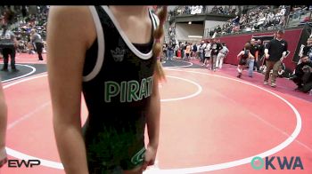 74 lbs Rr Rnd 2 - Skylar Tice, Sperry Wrestling Club vs Isabella Mannon, Gore Pirates Youth Wrestling