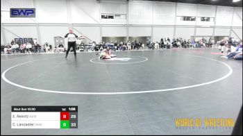 120 lbs 5th Place - Eva Reinitz, Aggression Legionaries Girls vs Claire Lancaster, OK Supergirls Blue