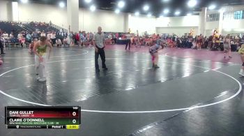 140 lbs Round 3 (8 Team) - Dani Gullet, Team STL Green vs Claire O`Donnell, RPA/Head Hunters Wrestling Club