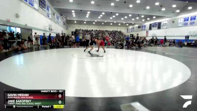 157 lbs Champ. Round 2 - Gavin Meraw, Aliso Niguel High School vs Jake Sakofsky, Torrey Pines High School Wrest