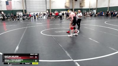 174 lbs Champ. Round 2 - Gatlin Wilson, Western Wyoming College vs Noah O`Dougherty, Colorado Mesa University