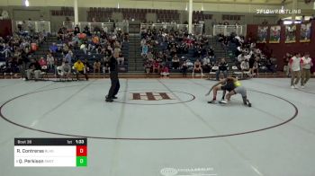 106 lbs Round Of 16 - Rudy Contreras, Bishop Lynch High School vs Quina Perkison, St. Mark's School Of Texas