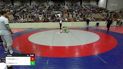 100 lbs Round Of 16 - Toliver Dorsett, Slate Wrestling Academy vs Easton Quinn, Dendy Trained Wrestling