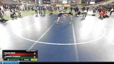 126 lbs Cons. Round 2 - Connor Stankov, MI vs Talon Berg, WI