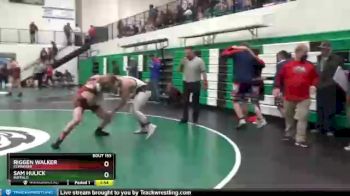 152 lbs Quarterfinal - Riggen Walker, Kemmerer vs Sam Hulick, Buffalo