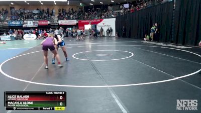 152G Cons. Round 3 - Alice Balash, Lathrop Wrestling vs Macayla Alone, Palmer High School