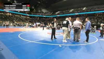 140 Class 1 lbs Semifinal - Keely Fallert, Ste. Genevieve vs Sadie Sehnert, Wright City