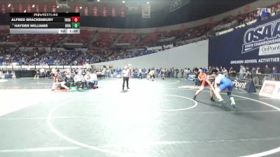 4A Boys 175 lbs Champ. Round 1 - Hayden Williams, Hidden Valley Boys vs Alfred Brackenbury, The Dalles Boys