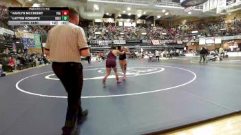190 lbs Cons. Semi - Kaitlyn McCreery, Phillipsburg HS vs Layton Roberts, Douglass Hs