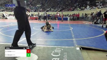 92 lbs Round Of 64 - Everett Acker, Westmoore Wresting vs Corbin Brown, Shawnee Middle School