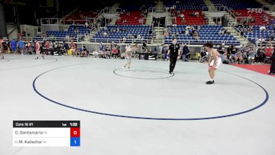 113 lbs Cons 16 #1 - Dakota Santamaria, PA vs Mason Katschor, MI