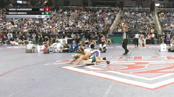4A 157 lbs Cons. Semi - Brock Brusca, Bandys High School vs Aiden VanderMeer, Stuart W. Cramer High School