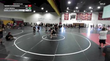 150 lbs Semifinal - Lucas Mojica, Rosemead Panther Wrestling vs Mason Clowminzer, San Marcos High School