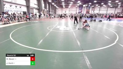 90 lbs Round Of 32 - Mason Bauer, OH vs Jacob Hurd, NY