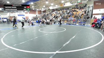 138 lbs Semifinal - Mathius Garza, Etiwanda vs Justin Beauvais, Mountain View (Mesa) High School