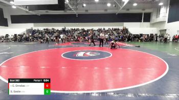 132 lbs Cons. Round 1 - Colin Ornelas, Long Beach Poly vs Soven Saste, Canyon