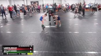 50 lbs Quarterfinal - Beylur Barden, KC Elite vs Landyn Araujo, Genesis Wrestling Club