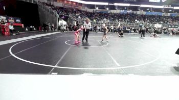 72 lbs Consi Of 8 #1 - Paisley McKinney, Warsaw Wildcat Wrestling vs Oaklee Karhoff, Eierman Elite