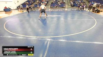 197 lbs Quarterfinal - Cole Matulenko, Wisconsin-Eau Claire vs Jordan Lewis, Wisconsin-Whitewater