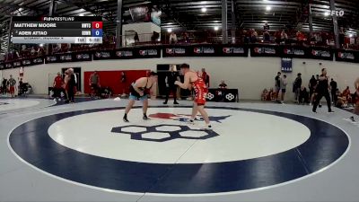 125 kg Champ. Round 4 - Matthew Moore, Nebraska Wrestling Training Center vs Aden Attao, Beaver Dam Wrestling Regional Training Center