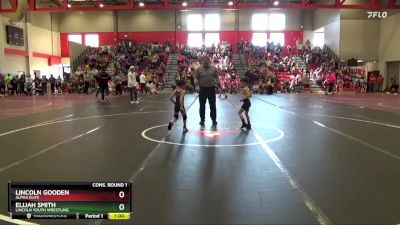 50 lbs Cons. Round 1 - Lincoln Gooden, Alpha Elite vs Elijah Smith, Lincoln Youth Wrestling