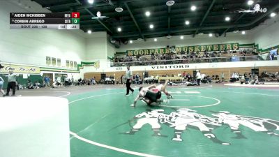 138 lbs Cons. Round 2 - Aiden McKibben, Redlands East Valley vs Corbin Abrego, Citrus Valley