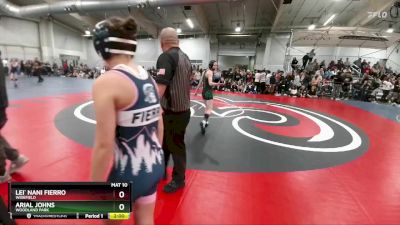 110 lbs Champ. Round 2 - Arial Johns, Woodland Park vs Lei` Nani Fierro, Widefield