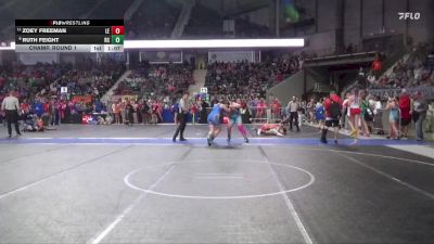185 lbs Champ. Round 1 - Zoey Freeman, Lawrence Elite vs Ruth Feight, Republic Co