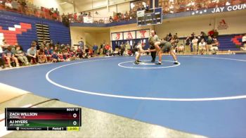 182 lbs Semis & Wb (16 Team) - AJ Myers, Jay County vs Zach Willson, Norwell