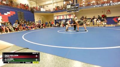 182 lbs Semis & Wb (16 Team) - AJ Myers, Jay County vs Zach Willson, Norwell