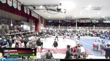 106 lbs Cons. Round 5 - Libby Roberts, University vs Cody Westlake, Belgrade