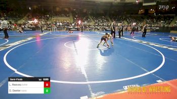 61 lbs Semifinal - Liam Reeves, Steel Valley Renegades vs Driggs Deeter, Sanderson Wrestling Academy