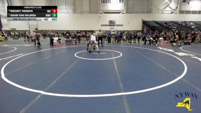 145 lbs 3rd Place Match - Brodey Krempa, Eden Wrestling Club vs Adam Van Dalinda, Deep Roots Wrestling Club