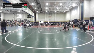 132 lbs Consi Of 8 #1 - Bryan Hall, John J. Duggan vs Brent Benoit, Quabbin