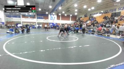 190 lbs Quarterfinal - Primo Catalano, Fountain Valley vs Jared De Leon, Alta Loma